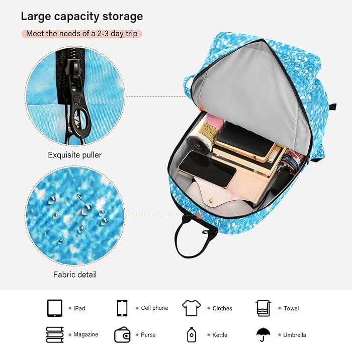 ODAWA Pink Purple Gradient Tennis Bags, Pickleball Bags for Women to Hold Pickleball Paddles, Badminton Racquet - Image 6