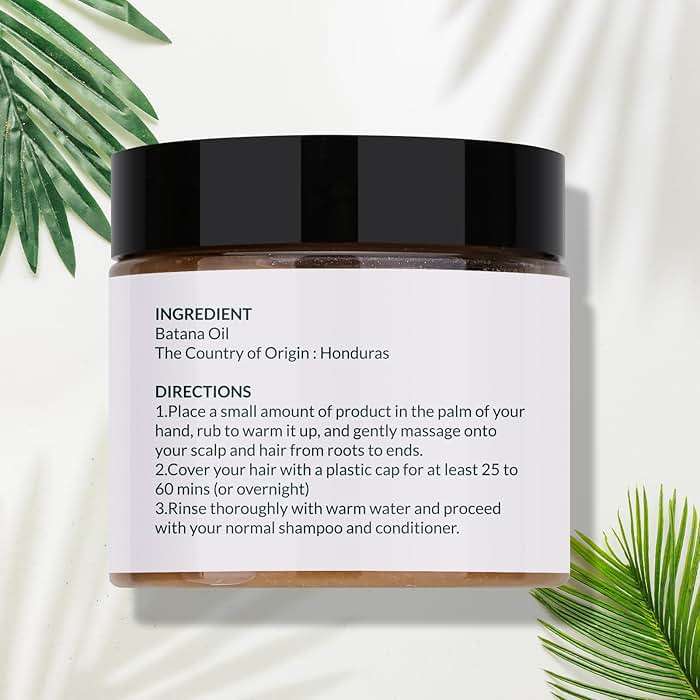 FEIBTH Raw Batana Oil for Hair Growth, Batana Oil Organic for Hair Growth, Batana Oil for Hair Growth Dr Sebi Organic, Prevent Hair Loss and Enhances Hair Thickness, 100g., White - Image 6