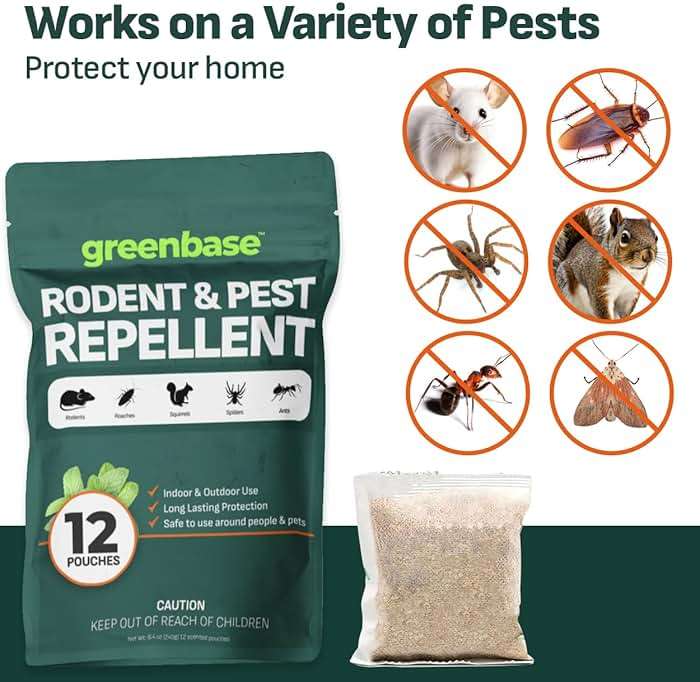 12 Pack Natural Rodent Repellent Pouches – Peppermint, Cedarwood & Clove Mouse & Rat Repellent for Home, Garage, Car, RV, Basement & Attic – Long Lasting Pest Control Safe for People & Pets - Image 3