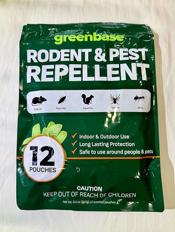 12 Pack Natural Rodent Repellent Pouches – Peppermint, Cedarwood & Clove Mouse & Rat Repellent for Home, Garage, Car, RV, Basement & Attic – Long Lasting Pest Control Safe for People & Pets - Image 8