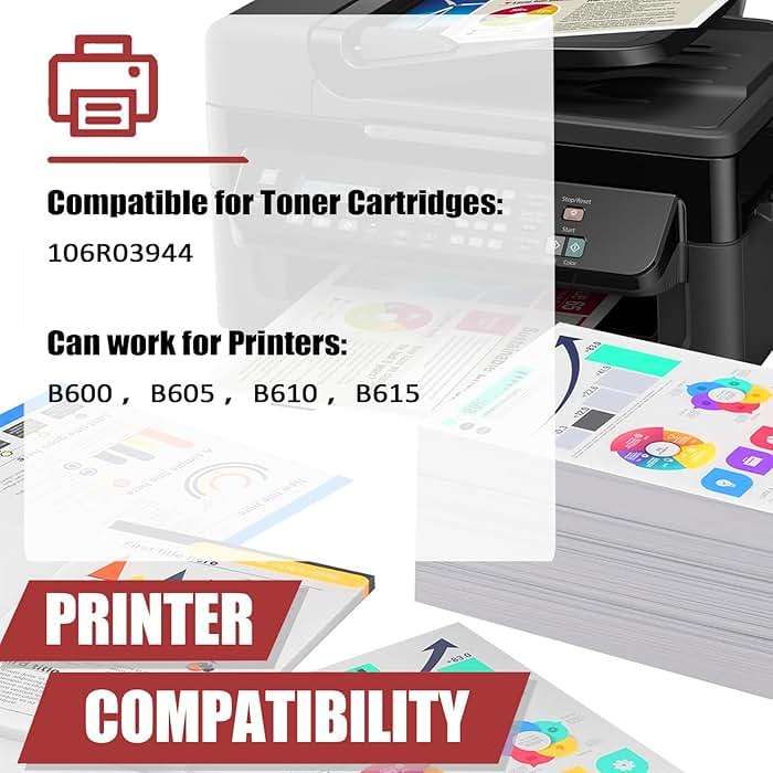 AENITH B600 B610 Toner Cartridges Compatible for Xerox 106R03944 Toner Cartridge Work for Xerox VersaLink B600 B610 B605 B615 Printers (46,700 Pages), Black - Image 2