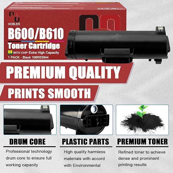 AENITH B600 B610 Toner Cartridges Compatible for Xerox 106R03944 Toner Cartridge Work for Xerox VersaLink B600 B610 B605 B615 Printers (46,700 Pages), Black - Image 4