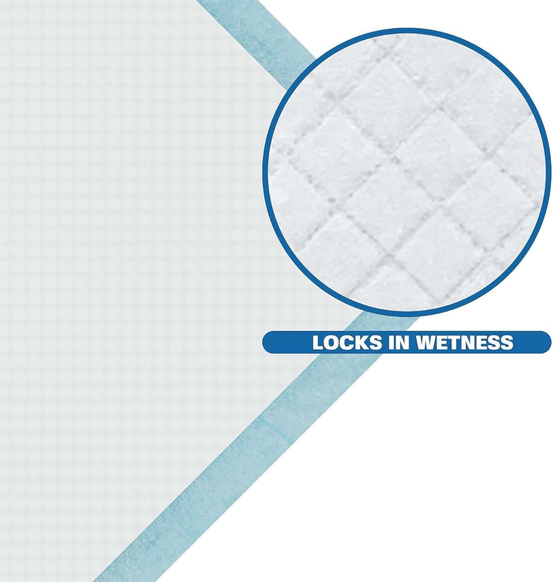 3Q Puppy Pee Pads, 22 x 22 Inch Leak-Proof Pet Potty Training Pads for Dogs, Quick Absorb 6-Layer Design, Ideal for Puppies, Cats, Rabbits, and Guinea Pigs (Blue-50 Count) - Image 8