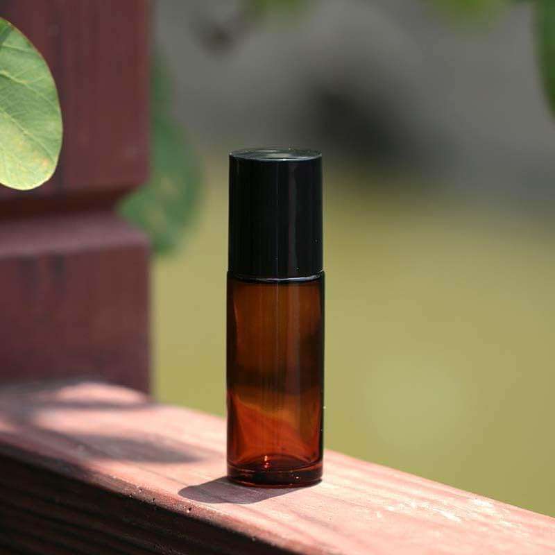 LNYMZD 2Pcs Brown 30ml Glass Essential Oil Roller Bottles Refillable Roll on Bottles Empty Deodorant Bottle Containers Rollerball Beauty and Personal Care Tools for Fragrance Cosmetics - Image 7