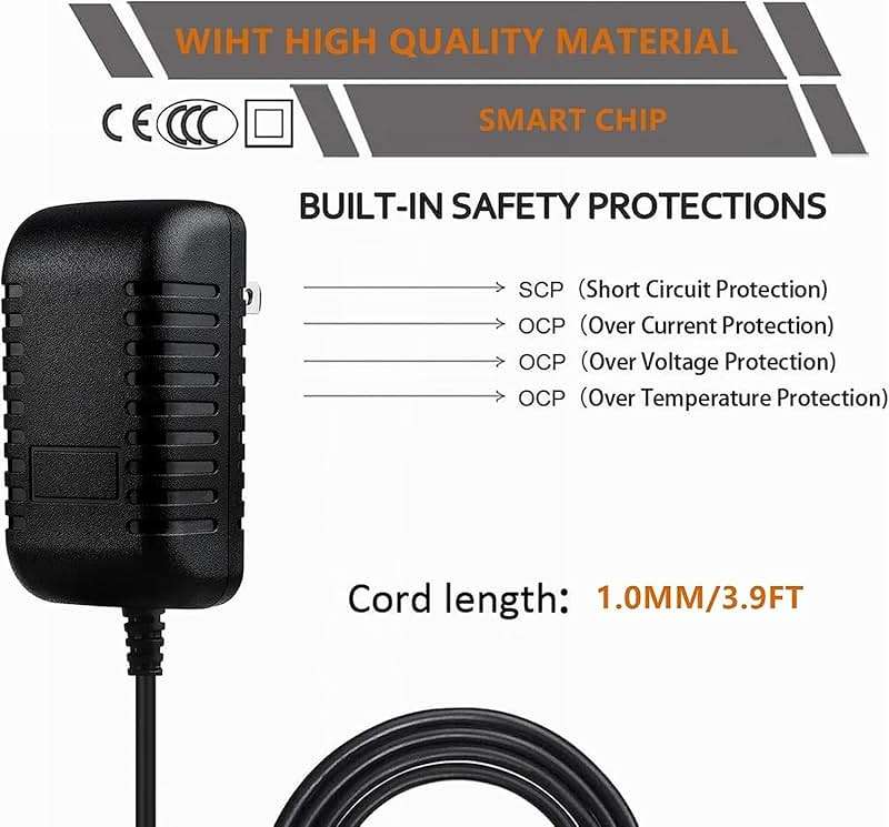 CJP-Geek 18V Charger Compatible with Hyperice for Hypervolt Go 2 Pro 55200 001-00 for Hyperice 2 Pro for Hypervolt 2 Model 53200 038-00 for Vyper 3/2/Go Massage Gun DC Power Cord - Image 3