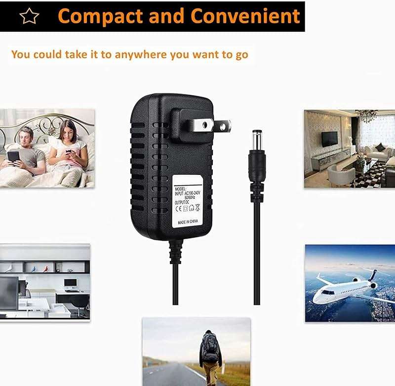 CJP-Geek 18V Charger Compatible with Hyperice for Hypervolt Go 2 Pro 55200 001-00 for Hyperice 2 Pro for Hypervolt 2 Model 53200 038-00 for Vyper 3/2/Go Massage Gun DC Power Cord - Image 4