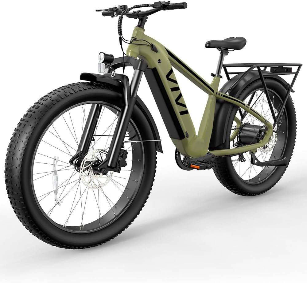 Vivi ACE01 Electric Bike for Adults,26" x 4.0 Fat Tire Ebike,1500W Peak Motor Torque Sensor Electric Mountain Bike, 25+ Top MPH Electric Bicycle with 48V 15AH Battery, Hydraulic Brake, SGS UL2849 - Image 1