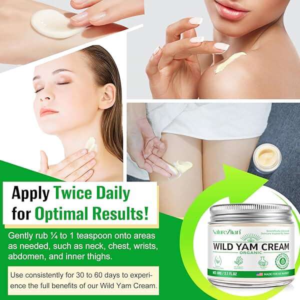 NATURE ZIRAN Wild Yam Cream - Wild yam Cream - Suitable for Relieving Symptoms During Periods of Physical Change - for All Skin Types 2.1floz - Image 6