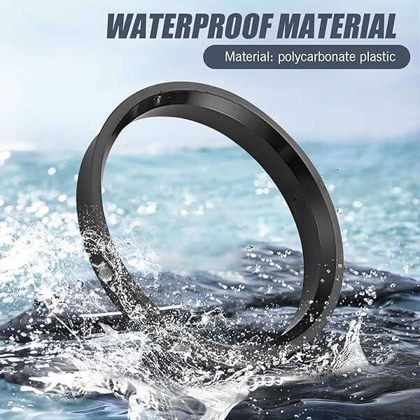Irinidig 4 PCS Car Wheel Hub Center Ring, 73.1mm-60.1mm Plastic Reducer Ring Adapter Ring, Fill Gaps to Eliminate Vibration Wheel Modification Accessories, Universal for Most Cars Trucks (Black) - Image 3