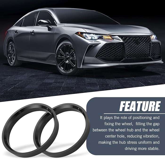 Irinidig 4 PCS Car Wheel Hub Center Ring, 73.1mm-60.1mm Plastic Reducer Ring Adapter Ring, Fill Gaps to Eliminate Vibration Wheel Modification Accessories, Universal for Most Cars Trucks (Black) - Image 5