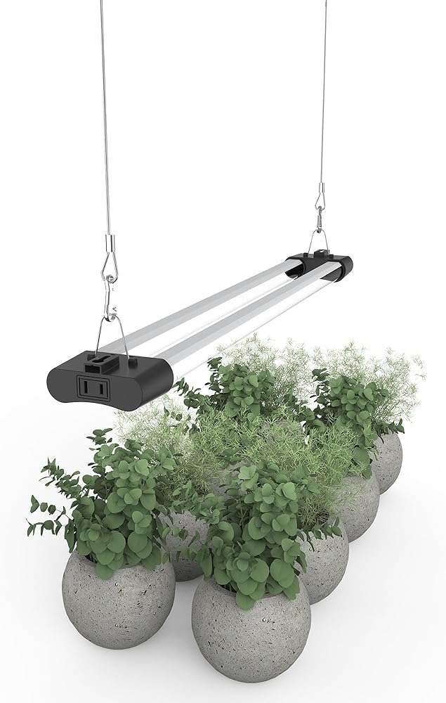 APICDOM LED Grow Light Full Spectrum Light Linkable 5000K Daylight + 660nm Red Indoor Plant Lighting Fixture (2 FT) - Image 2