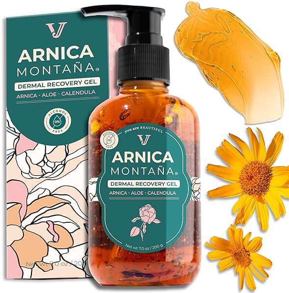 JANE VINE Arnica Gel For Face, Arnica Cream and Bruise Cream to Soothe with Aloe and Calendula for Face and Body, Menthol Free, Alcohol Free, 7oz Pump - Image 6