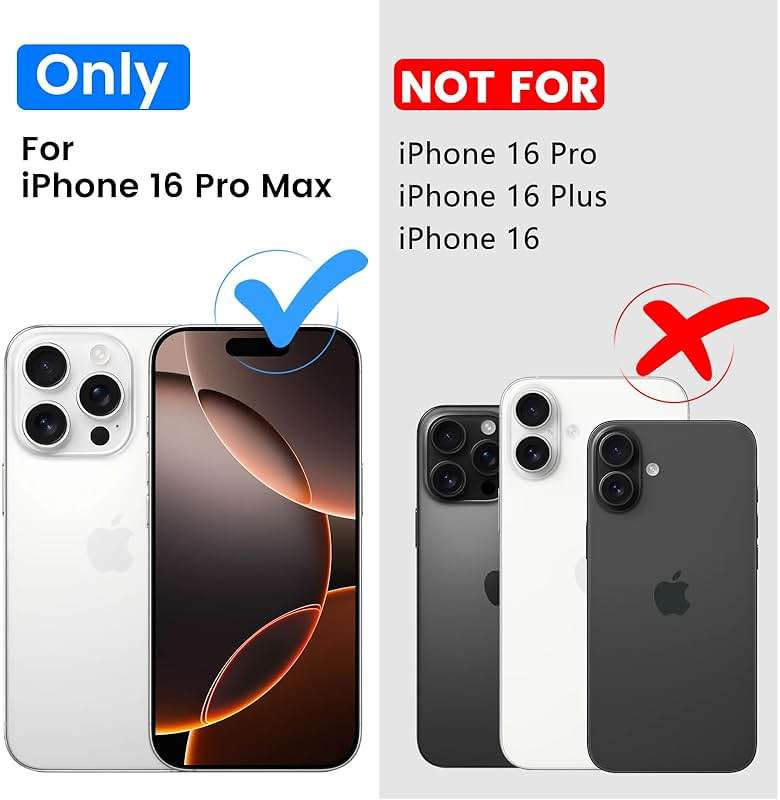 Temdan for iPhone 16 Pro Max Case Clear, Compatible with Magsafe, Anti-Yellowing, Military-Grade Protection, Shockproof Slim Magnetic Phone Case Cover, Transparent - Image 2