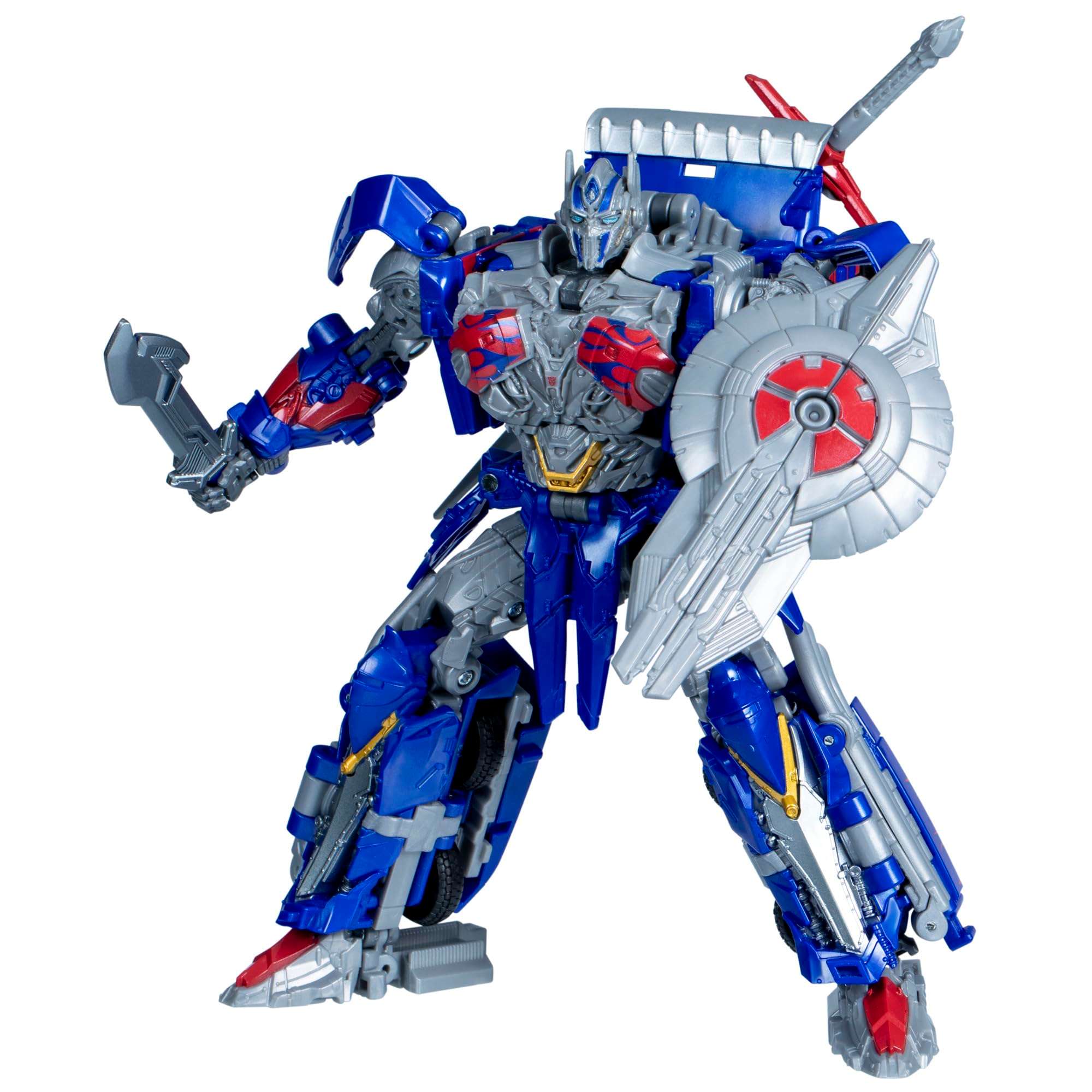Transformers Toys Studio Series Leader Class Age of Extinction Optimus Prime, 8.5-inch Converting Action Figure, Ages 8+ - Image 1
