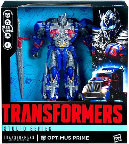 Transformers Toys Studio Series Leader Class Age of Extinction Optimus Prime, 8.5-inch Converting Action Figure, Ages 8+ - Image 5