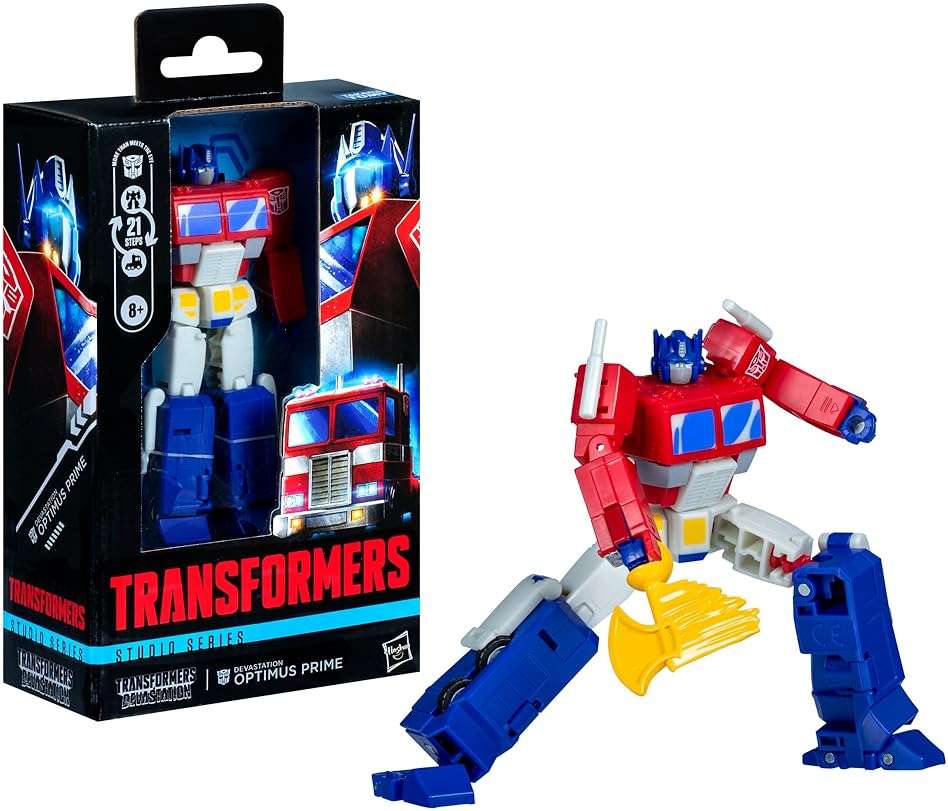 Transformers Toys Studio Series Deluxe Class Devastation Optimus Prime, 4.5-inch Converting Action Figure, 8+ - Image 3
