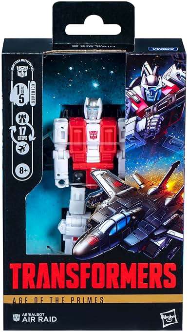 Transformers Age of the Primes Deluxe Class Aerialbot Air Raid, 5.5-inch Converting Action Figure, Robot Toys for Ages 8+ - Image 4
