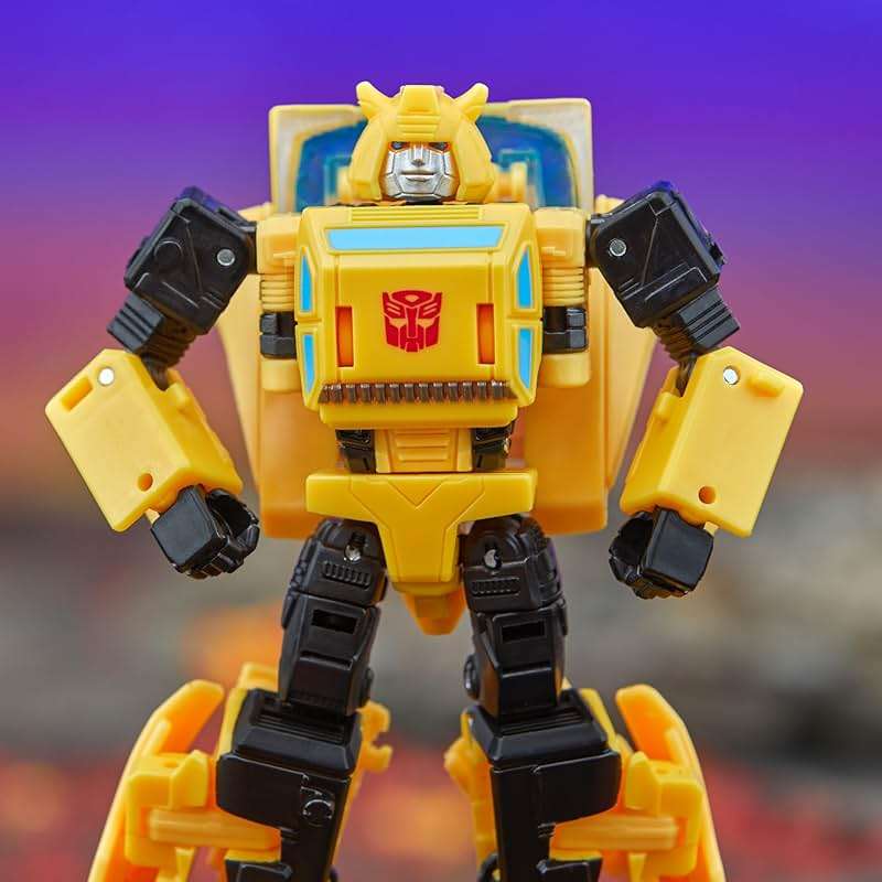 Transformers Legacy Deluxe Class Origin Bumblebee 5.5-inch Converting Action Figure, 8+ - Image 5
