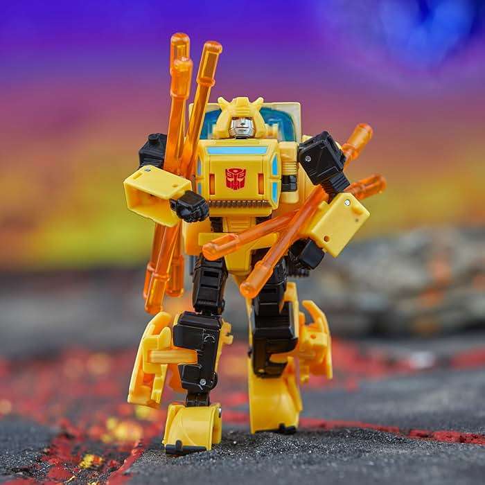 Transformers Legacy Deluxe Class Origin Bumblebee 5.5-inch Converting Action Figure, 8+ - Image 6