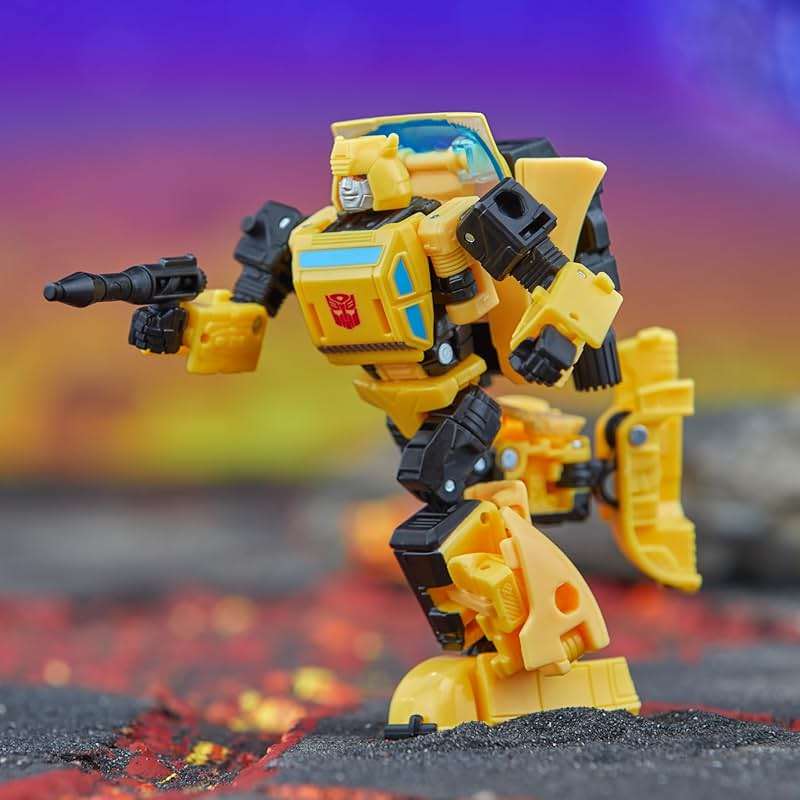 Transformers Legacy Deluxe Class Origin Bumblebee 5.5-inch Converting Action Figure, 8+ - Image 8