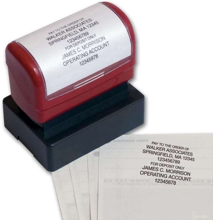 5Forms D2023A Endorsement Stamp Pre-Inked Popular 1 13/16 x 1 1/16" - Image 1