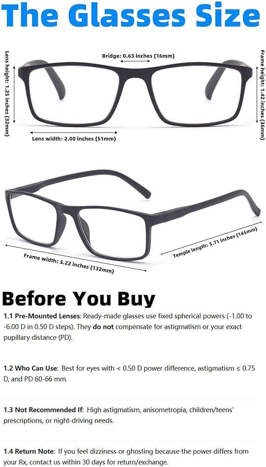 Autojouls Nearsighted Short-Sighted Lightweight Glasses not reading glasses - Image 5