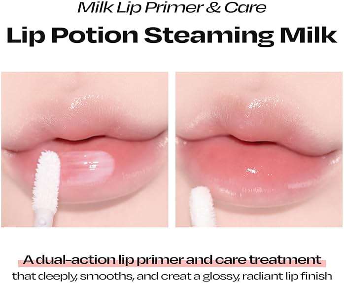 alternative stereo Steaming Milk Lip Balm | Hydrating Non-Sticky Lip Primer for Dry Cracked Lips | Smoothing Base with Vitamin E & Green Tea Seed Oil (0.3 Oz) - Image 4