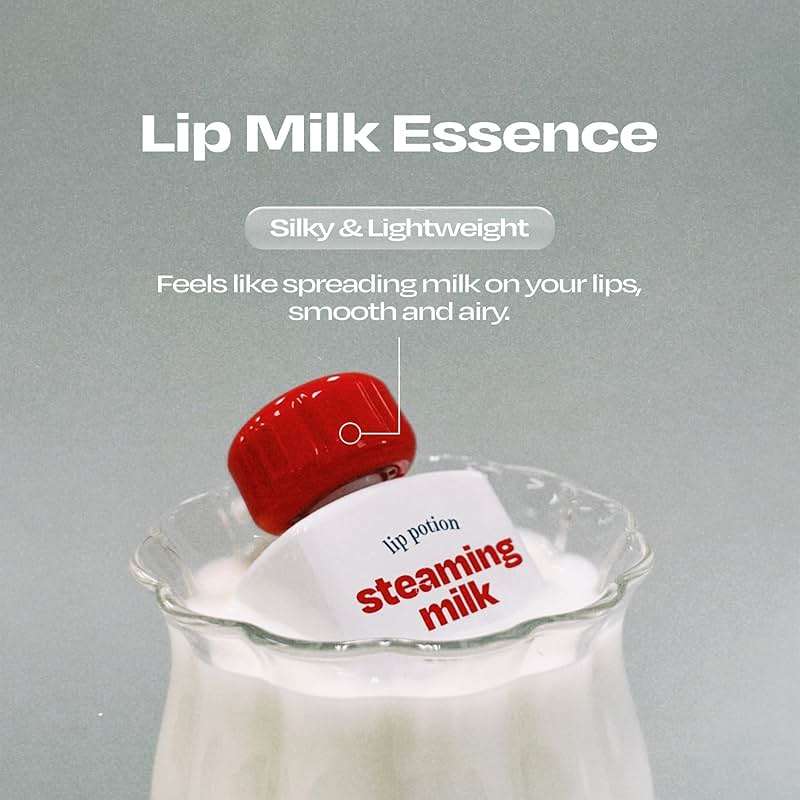 alternative stereo Steaming Milk Lip Balm | Hydrating Non-Sticky Lip Primer for Dry Cracked Lips | Smoothing Base with Vitamin E & Green Tea Seed Oil (0.3 Oz) - Image 5