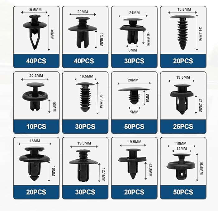 1101PCS Car Door Trim Panel Clips Kit, Car Retainer Clips Auto Push Pin Rivets Set - 32 Most Popular Sizes and 1 Pcs Fastener Remover Remover for GM Ford Mazda Chrysler Benz Subaru Toyota Honda - Image 3
