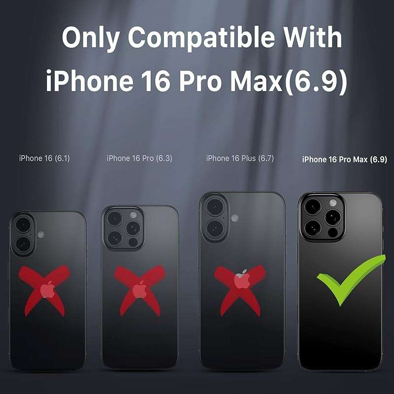 M MYBAT PRO for iPhone 16 Pro Max Case,Maverick Series Case with Belt Clip Holster,[Compatible with Magsafe] w/Screen Protector,Anti-Drop,Shockproof,w 360°Rotating Kickstand,Heavy Duty Protection - Image 2