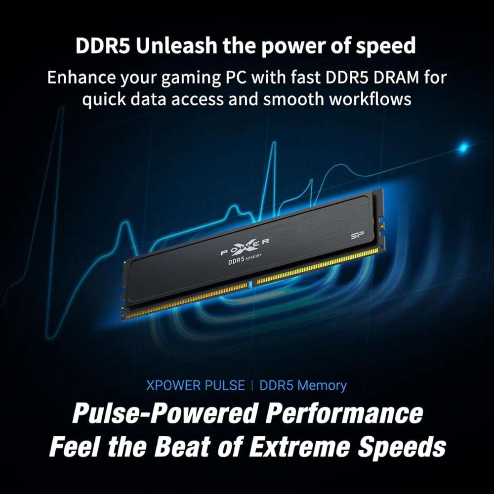 Silicon Power Value Gaming DDR5 32GB (2x16GB) 6000MT/s (PC5-48000) 288-pin CL30 1.35V UDIMM Desktop RAM Computer Memory SP032GXLWU60AFDJ - Image 2