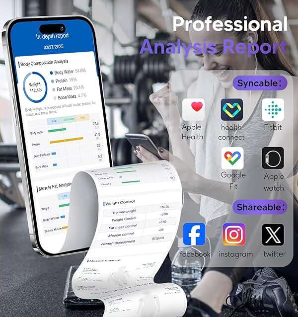 GE Smart Scale for Body Weight: 8-Electrode Digital Bathroom Scale for Weight Fat BMI Muscle Mass Full Body Composition Analyzer 50 Measurements Bluetooth Highly Accurate Weighing Machine 400lb Black - Image 6