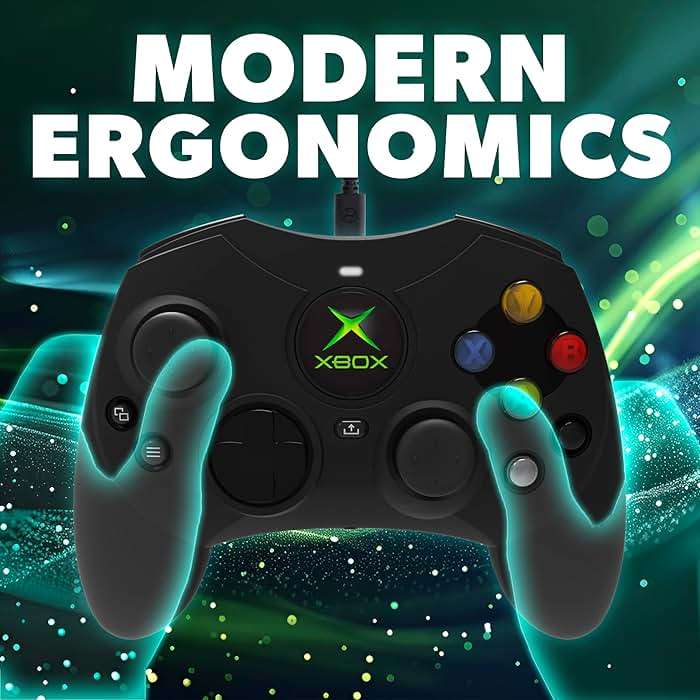 Hyperkin - DuchesS Wired Controller for Xbox Series X|S, Xbox One, Windows 10|11, PC, with Hall Effect Joysitcks, Audio Jack, Impulse Triggers, Black - Officially licensed - Image 8