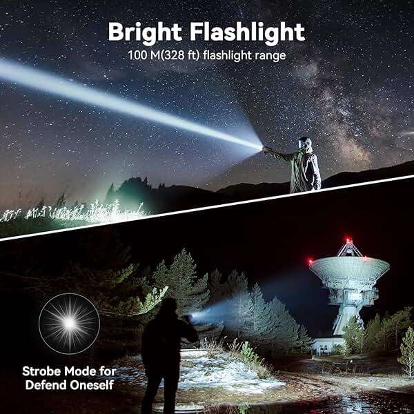 MORIKO Camping Lights Rechargeable Telescopic, Portable Collapsible Magnetic Lantern Camping Essentials, 10,500mAh IP67 Waterproof LED Flashlights, Camping Gear for Hiking Fishing Travel Emergency - Image 4