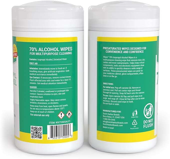 Wipex Alcohol Wipes for Electronics - Tech Wipes with 70% Isopropyl Alcohol - Equipment Cleaning for Computers, iPhones and Household Items, New Lint Free Cloth, 80 Count (Pack of 6) - Image 3