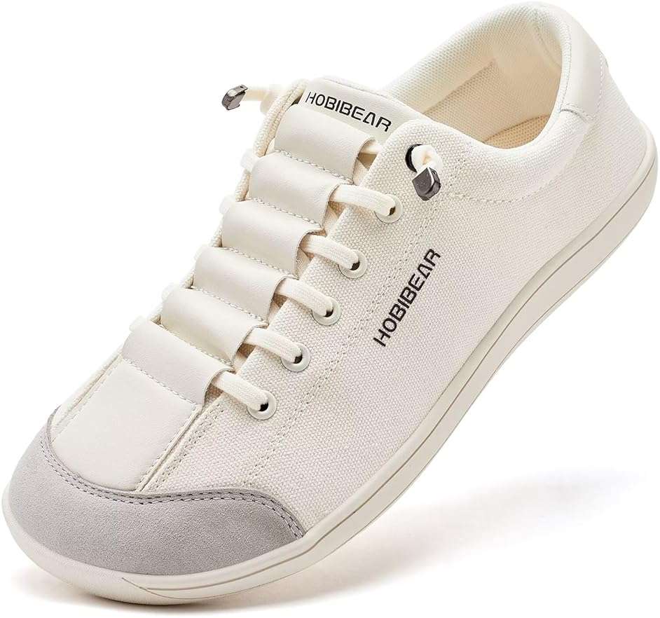HOBIBEAR Barefoot Minimalist Shoes Womens Mens | Zero Drop | Wide Width Canvas Slip-on Shoes - Image 1