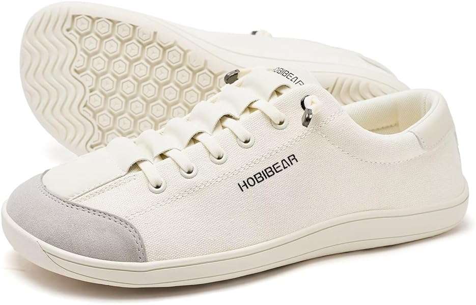 HOBIBEAR Barefoot Minimalist Shoes Womens Mens | Zero Drop | Wide Width Canvas Slip-on Shoes - Image 2