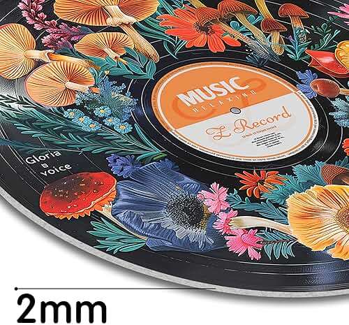 HK Studio Hippie Decor, Posters for Room Aesthetic - Botanical Wall Art, Record Decor, 4pcs 12" - Image 4