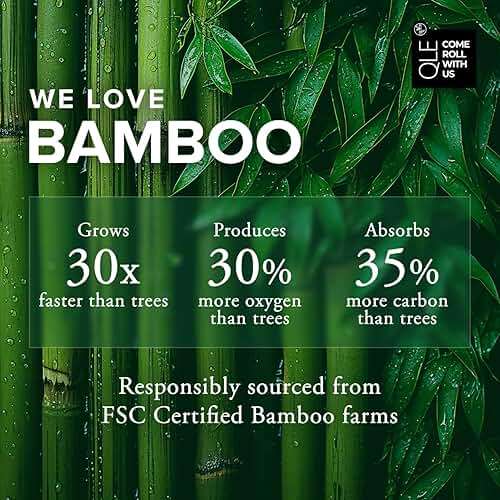 QLE Bamboo Toilet Paper – 16 Pack Sustainable – 3 Ply 300 Sheets Per Roll – Hypoallergenic Toilet Paper – Septic Safe, Organic, Compostable, FSC Certified, 100% Bamboo Pulp - Image 4