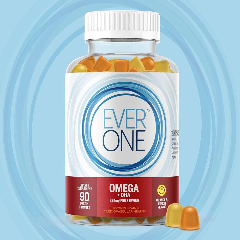 Omega Fish Oil Gummies for Adults and Teens with DHA - Support Brain and Cardiovascular Health Supplement - Vegan, Gelatin Free, GMO Free - Delicious Orange and Lemon Flavored with Omega 3, 6, and 9 - Image 2