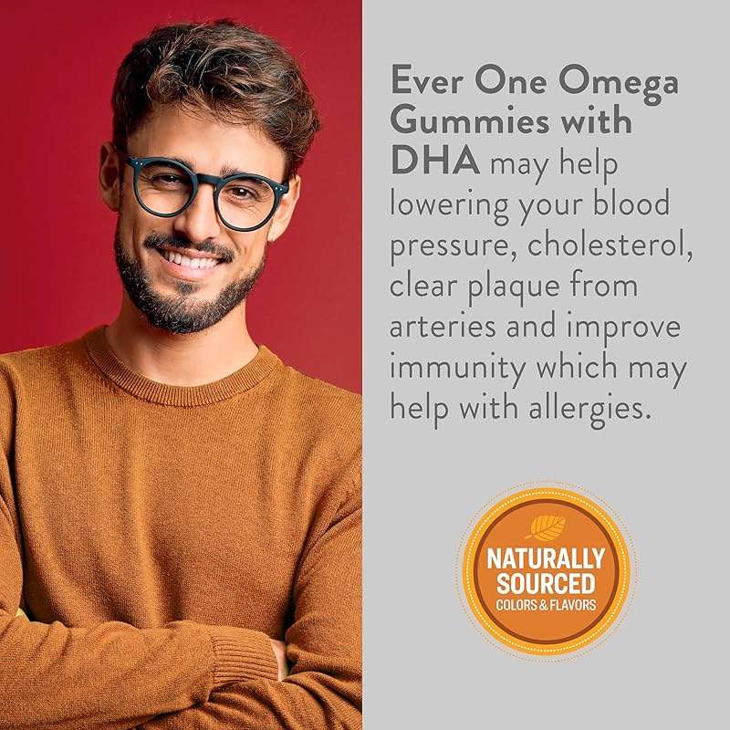 Omega Fish Oil Gummies for Adults and Teens with DHA - Support Brain and Cardiovascular Health Supplement - Vegan, Gelatin Free, GMO Free - Delicious Orange and Lemon Flavored with Omega 3, 6, and 9 - Image 3