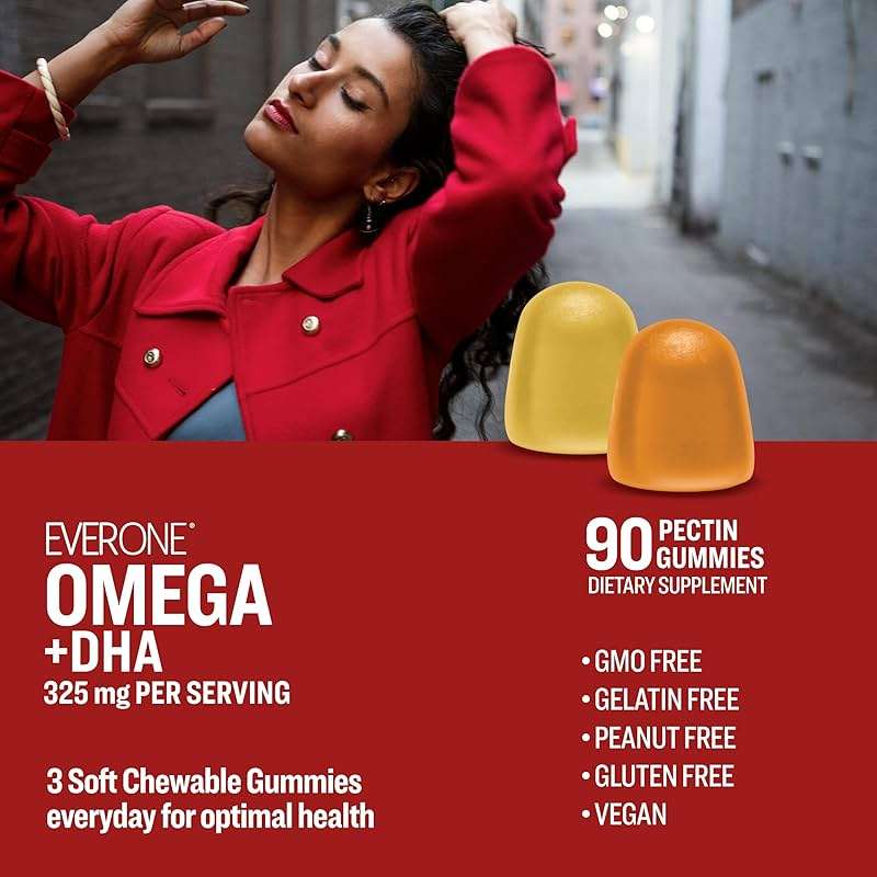 Omega Fish Oil Gummies for Adults and Teens with DHA - Support Brain and Cardiovascular Health Supplement - Vegan, Gelatin Free, GMO Free - Delicious Orange and Lemon Flavored with Omega 3, 6, and 9 - Image 6