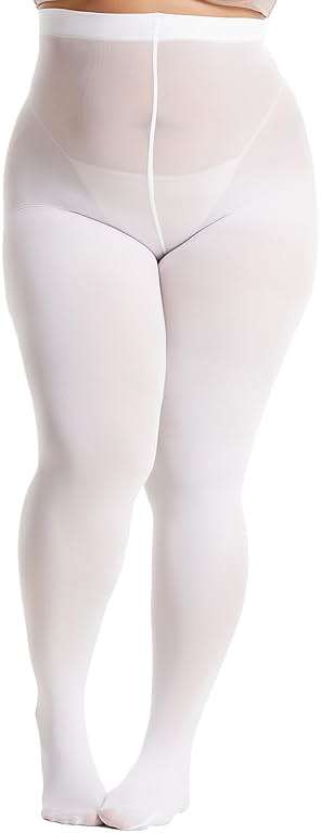 Frola Plus Size Tights for Women Semi Opaque Control Top High Waist Stockings 60 Denier Women's Pantyhose 2X 3X 4X 5X - Image 2