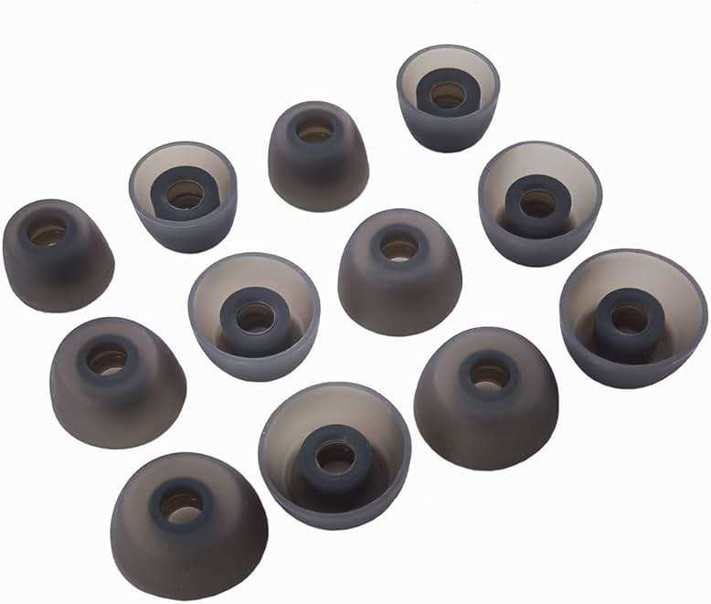 TENMAK 12X Eartips Replacement for TOZO NC7/ NC7 Pro / NC9 / NC9 Plus Hybrid Active Noise Cancelling Wireless Earbuds Earpad * 6 Pairs - Image 1
