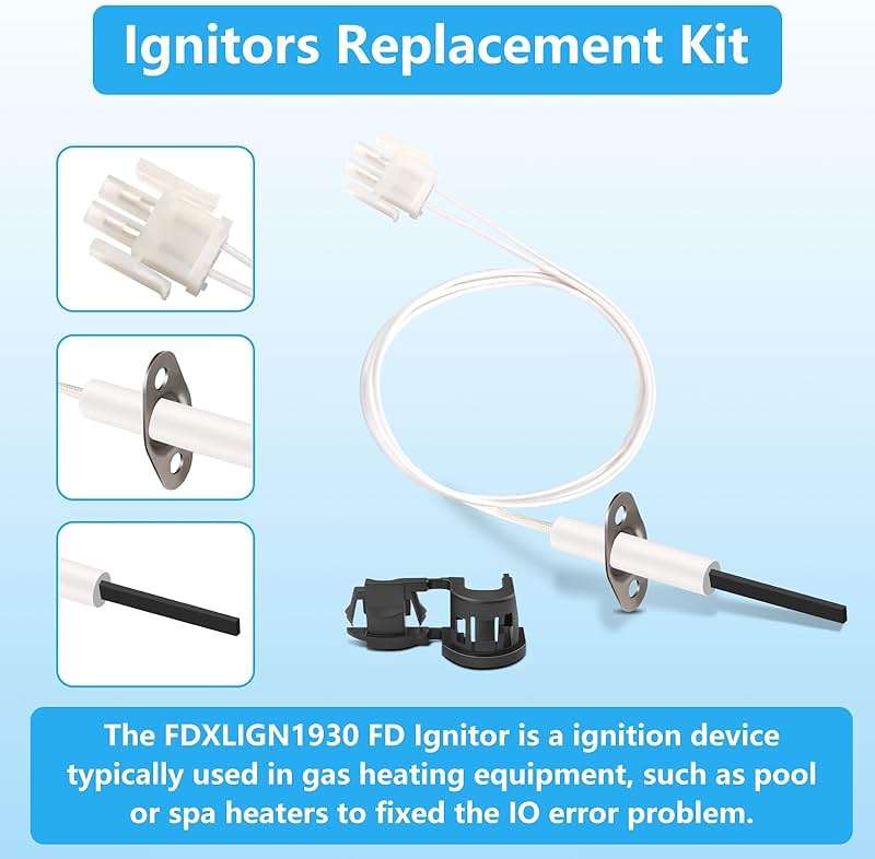 PROSOCOOL FDXLIGN1930 FD Ignitor Replacement Kit for Hayward Universal H-Series Low Nox Pool Heater Models H300FDP H300FDN H250FDN H250FDP H200FDN H200FDP H150FDN H150FDP, Pool Heater Parts - Image 5