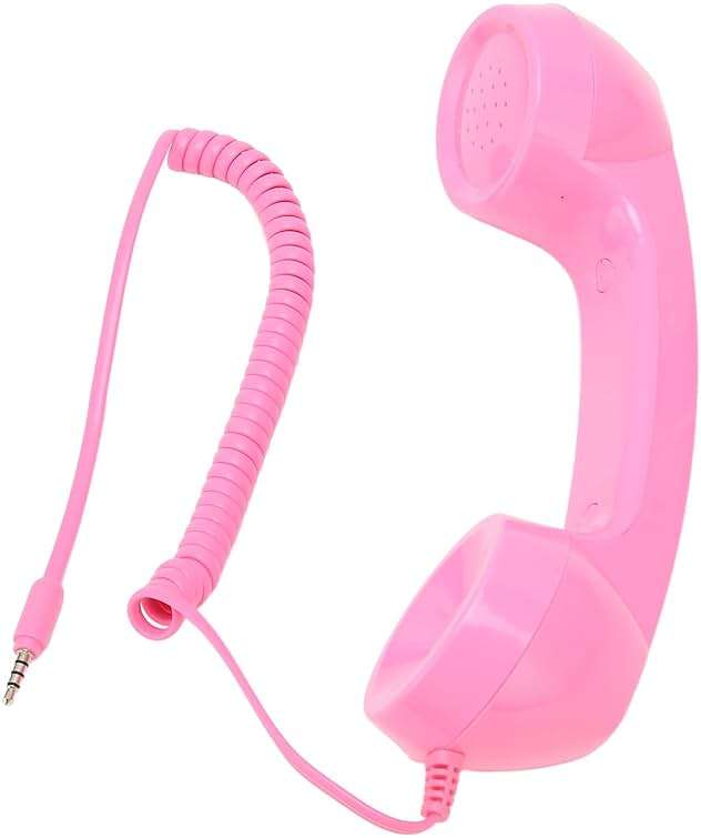EIMSOAH Vintage Retro Telephone Handset with 3.5mm Jack Old Style Phone Receiver for Mobile Phone Computer Laptop (#1) Old School Phone Headset for Videobooth Teléfonos Analógicos y DECT - Image 6