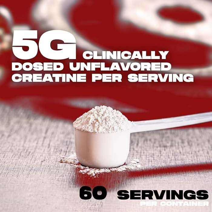 ALPHA LION Creatine Monohydrate Powder, 5000mg Per Serving (5g), Supports Muscle Strength, Power, Athletic Performance, Pure Creatina Monohydrata en Polvo Supplement (60 Servings, Unflavored) - Image 7