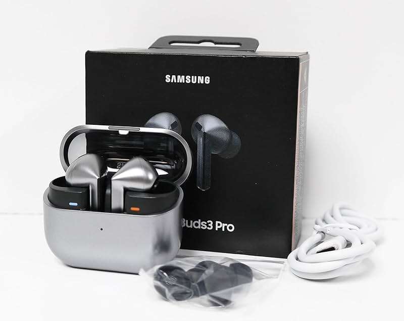 Samsung Galaxy Buds 3 Pro AI True Wireless Bluetooth Earbuds, Noise Cancelling, Sound Optimization, Real-Time Interpreter, Redesigned Comfort Fit Latin American Version (Silver) - Image 1