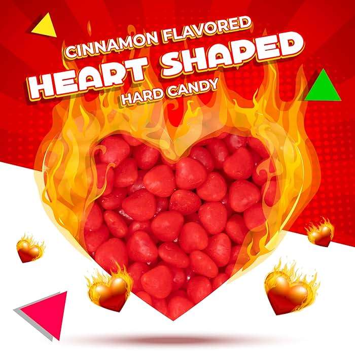 Cinnamon Hearts | 1 Pound Bag | Spicy Cinnamon Candy | Heart Shaped Red Candy | Old Fashioned Hard Candies for Holidays, Baking & Dessert Decorating - Image 4
