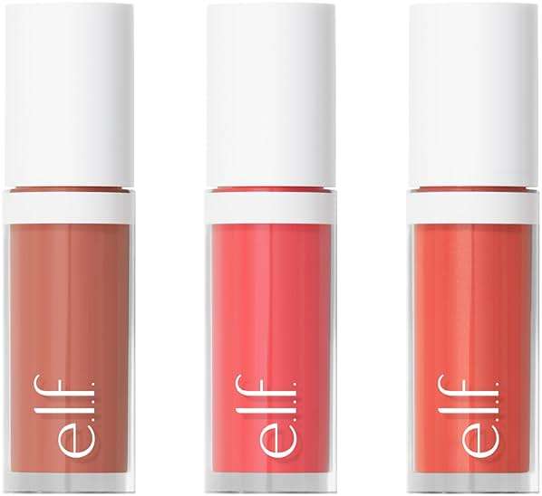 e.l.f. Camo Liquid Blush 3-Pack, Long-Lasting Blush For High-Pigment Color, Includes Dusty Rosé, Pinky Promise & Coral Crush, Vegan & Cruelty-Free - Image 1